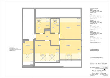 Wohnungsaufmaß Grundrissplan mit Wohnflächennachweis